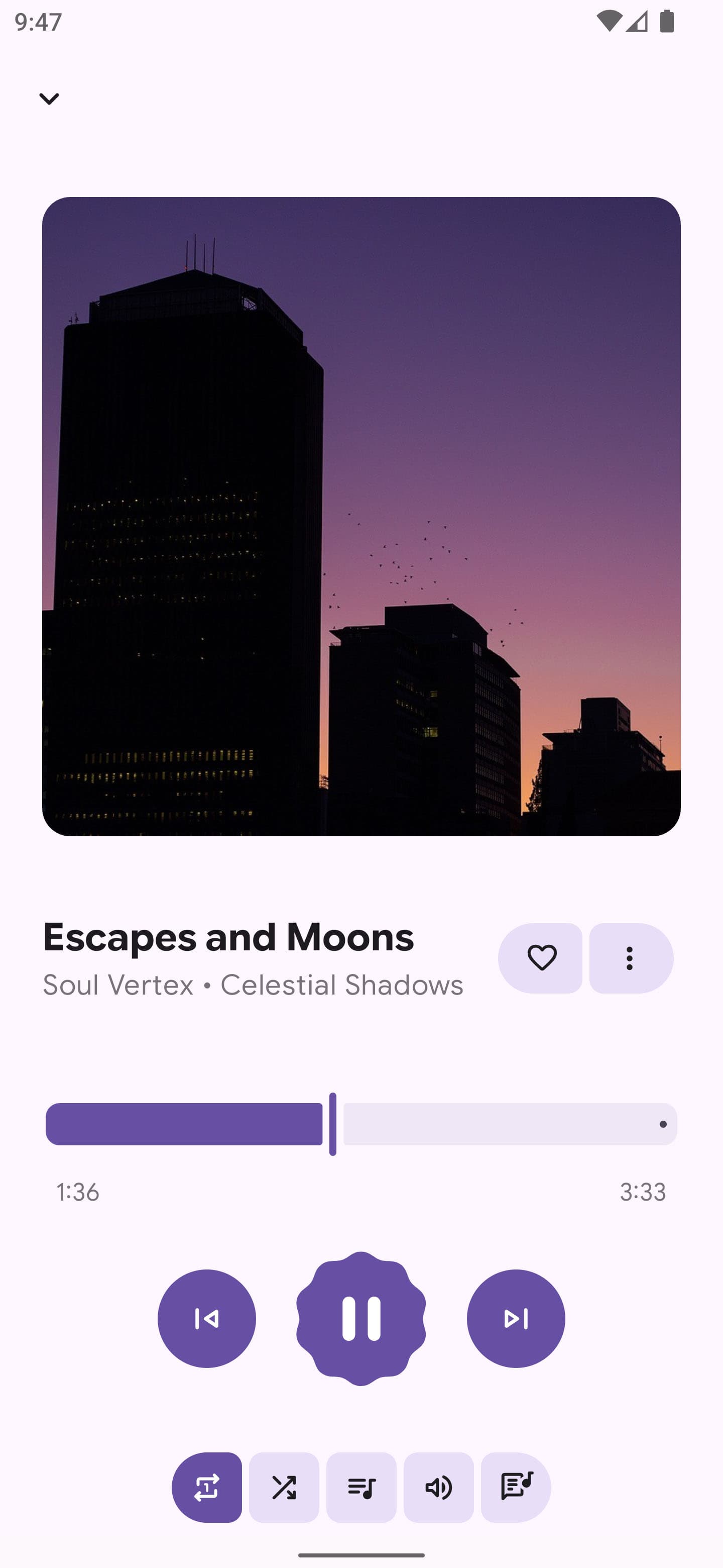 Booming Music App Interface